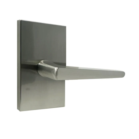 Weslock Transitional Collection 900-7 Philtower Passage Lever Set with Rectangular Rose Satin Nickel