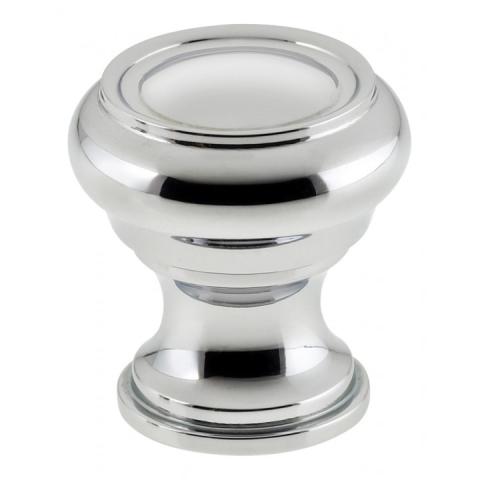 Omnia 9045/38 Cabinet Knob from the Traditions Collection Polished Chrome