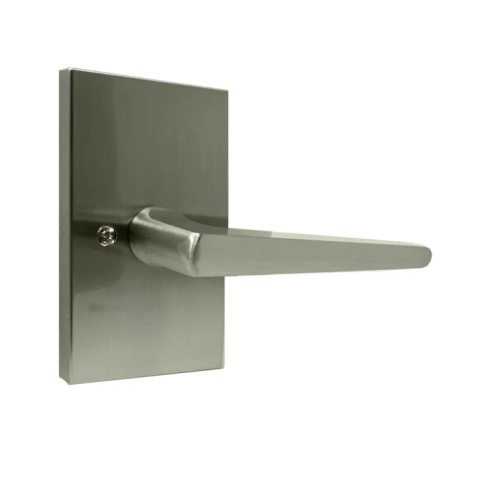 Weslock Transitional Collection 905-7 Philtower Single Dummy Lever Set with Rectangular Rose Satin Nickel