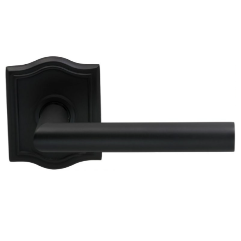 Omnia 912AR-15 Modern Door Lever Set with Arched Rose Oil Rubbed Bronze (US10B)