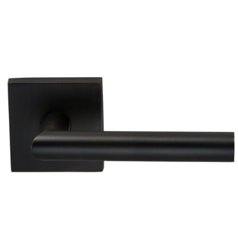 Omnia 912SQ Modern Door Lever Set with Square Rose Tuscan Bronze (TB)