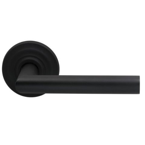 Omnia 912TD Modern Door Lever Set with Traditional Rose Oil Rubbed Bronze (US10b)