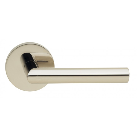 Omnia 912MD Modern Door Lever Set with Modern Rose