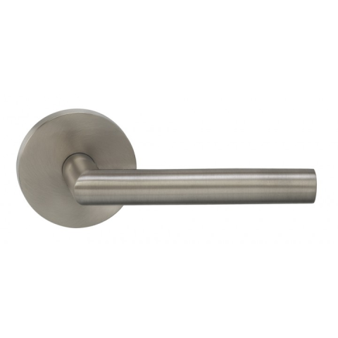 Omnia 912MD Modern Door Lever Set with Modern Rose