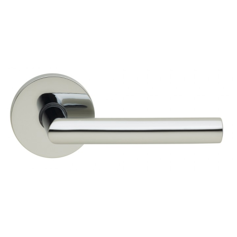 Omnia 912MD Modern Door Lever Set with Modern Rose