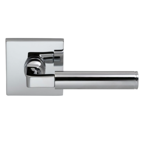 Omnia 914S Lever Latchset Polished Chrome (US26)