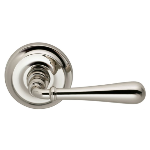 Omnia 918 Lever Latchset Polished Nickel (US14)