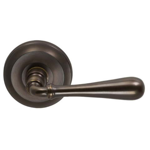 Omnia 918 Lever Latchset Antique Bronze (US5A)