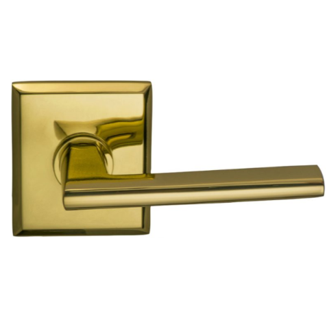 Omnia 925RT Contemporary Door Lever Set with Rectangular Rose