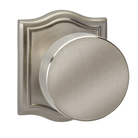 Omnia 935AR-15 Modern Door Knob Set with Arched Rose