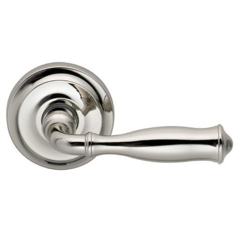 Omnia 944 Lever Latchset Polished Nickel (US14)