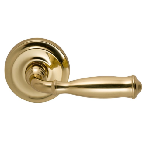 Omnia 944 Lever Latchset Polished Brass (US3)