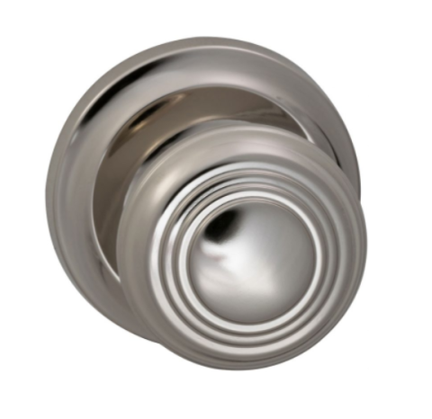 Omnia 970 Knob Latchset Polished Nickel (US14)