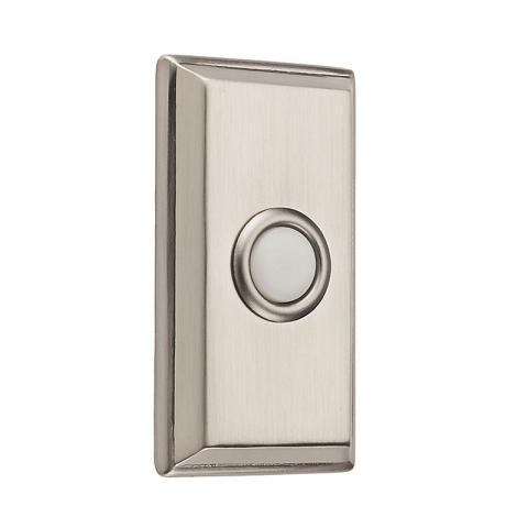 Baldwin 4860 Rectangular Bell Button Satin Nickel (150)