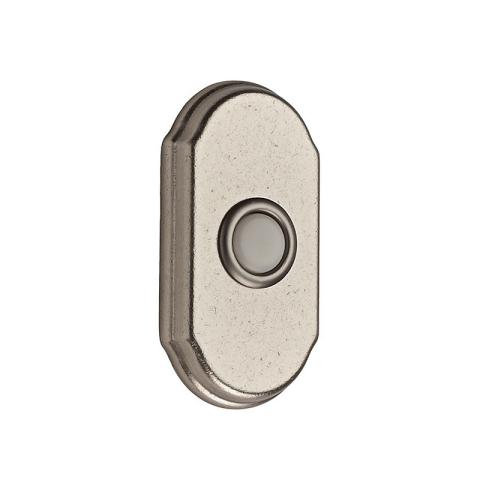 Baldwin 4862 Arch Bell Button White Bronze (492)