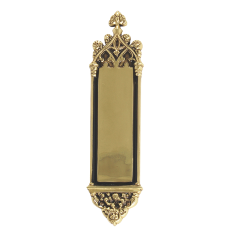 Brass Accents Renaissance Collection Gothic Push Plate 