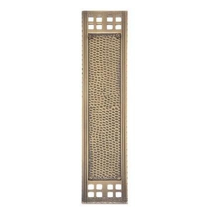 Brass Accents A05-P5350 Arts and Crafts Push Plate