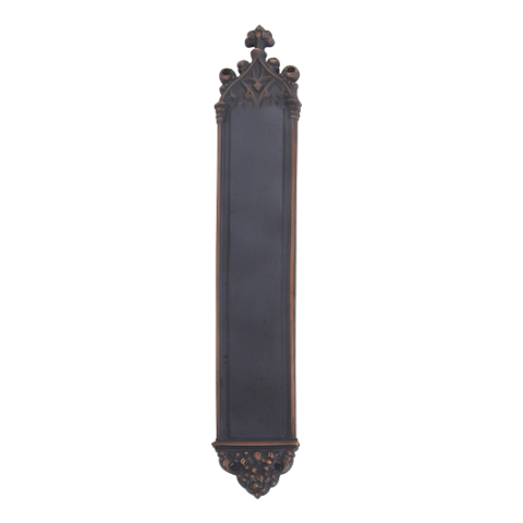 Brass Accents Renaissance Collection Gothic Push Plate