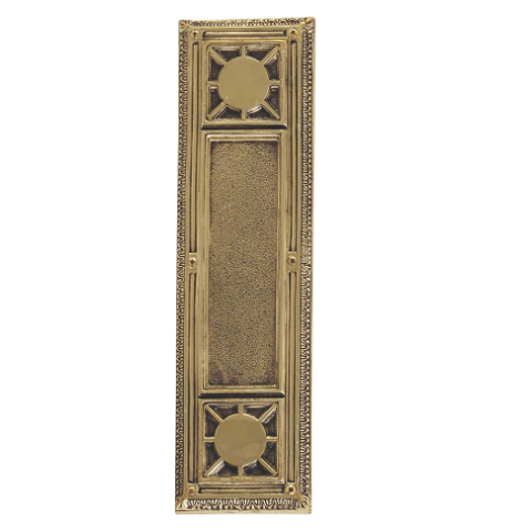 Brass Accents Renaissance Nantucket Push Plate