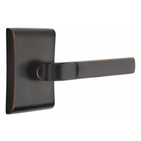 Emtek Aston Modern Lever Set with Neos Rose Oil Rubbed Bronze