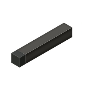 Deltana BDSS40U10B 4" Modern Square Solid Brass Baseboard Bumper Oil Rubbed Bronze