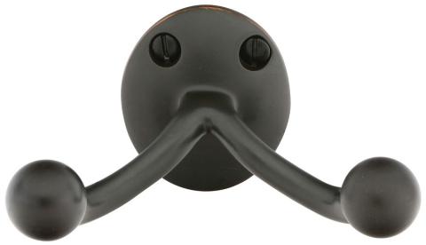 Emtek 2607 Brass Double Hook Oil Rubbed Bronze (US10B)