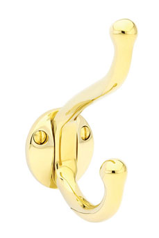 Emtek 2606 Brass Robe Hook Lifetime Brass (PVD)