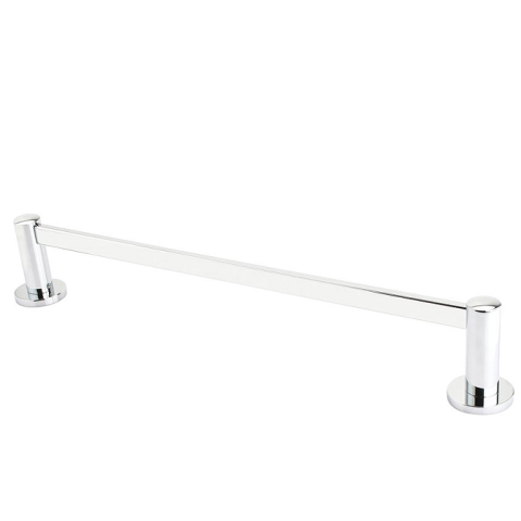 Emtek 28021, 28022, 28023 Modern Brass Towel Bar with Small Disc Rose