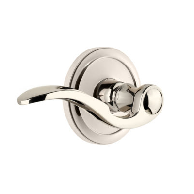 Grandeur Bellagio Lever with Circulaire Rose Polished Nickel (PN)