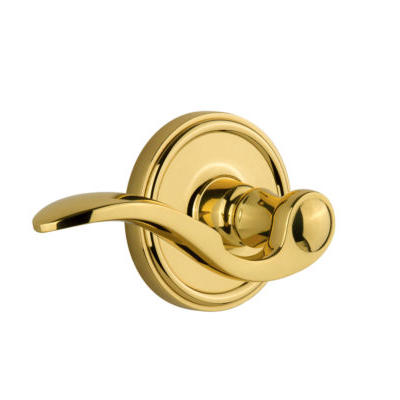 Grandeur Bellagio Lever with Georgetown Rose Polished Brass (PB)