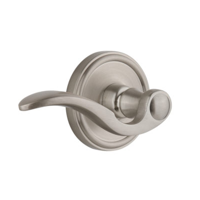 Grandeur Bellagio Lever with Georgetown Rose Satin Nickel (SN)