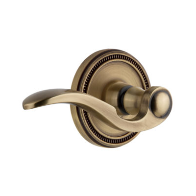 Grandeur Bellagio Lever with Soleil Rose Vintage Brass (VB)