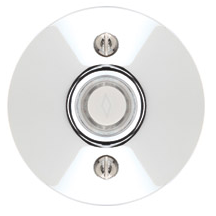 Emtek 2457 Door Bell Button w/Modern Rose Polished Chrome (US26)