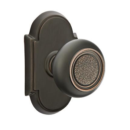 Emtek Belmont Door knob with #8 Rose Oil Rubbed Bronze (US10B)