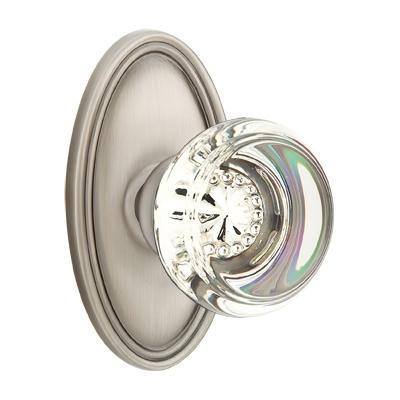 Emtek Georgetown Door Knob with Oval Rose Pewter (US15A)