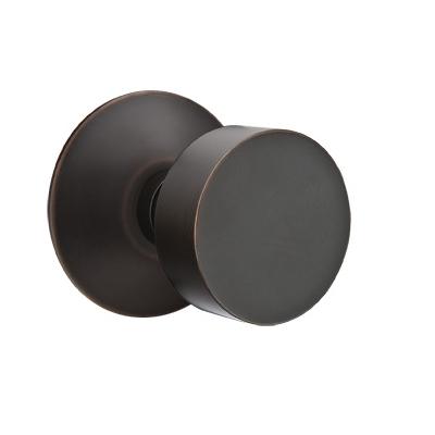 Emtek Brass Round Door Knob Set with Modern Rose Oil Rubbed Bronze (US10B)