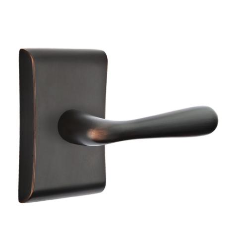 Emtek Basel Door Lever Set with Neos Rose Oil Rubbed Bronze (US10B)