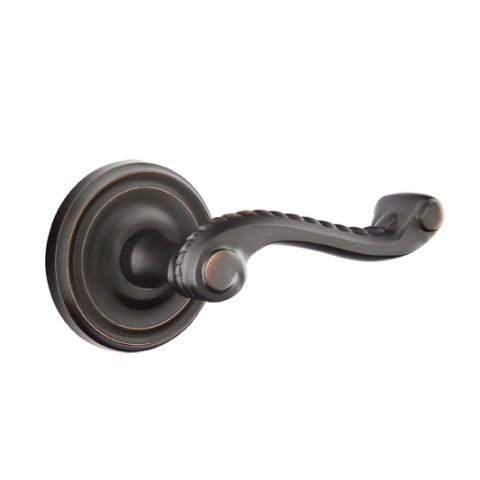 Emtek Rope Door Lever with Regular Rose Oil Rubbed Bronze (US10B)