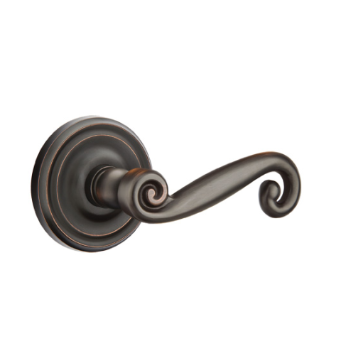 Emtek Rustic Door Lever with Regular Rose Oil rubbed Bronze (US10B)