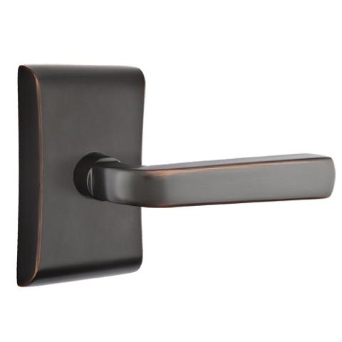 Emtek Sion Door Lever Set with Neos Rose Oil Rubbed Bronze (US10B)