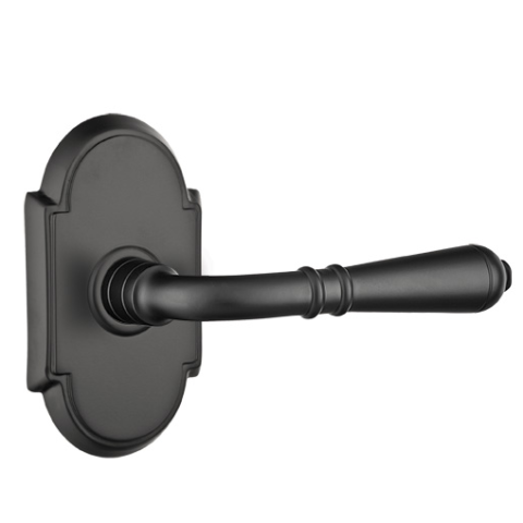 Emtek Turino Door lever with #8 (Flat Black US19) 