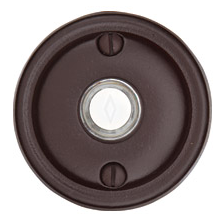 Emtek 2412 Door Bell Button w/#12 Rose Deep Burgundy (DB)