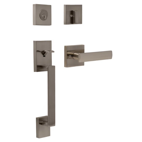 Weslock Transitional Collection 2880 Brookside Handleset Satin Nickel