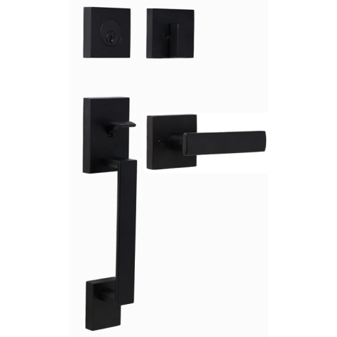 Weslock Transitional Collection 2880 Brookside Handleset Black