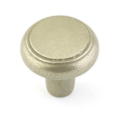 Emtek Sandcast Bronze Barn Cabinet Knob Tumbled White Bronze (TWB)