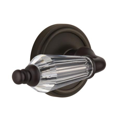 Nostalgic Warehouse Parlour Crystal Lever with Classic Rose Oil Rubbed Bronze