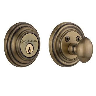 Nostalgic Warehouse CLASGL Classic Single Cylinder Deadbolt