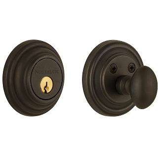 Nostalgic Warehouse CLASGL Classic Single Cylinder Deadbolt