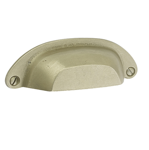 Emtek Sandcast Bronze Ranch Bin Pull 86326, 86327 Tumbled White Bronze (TWB)