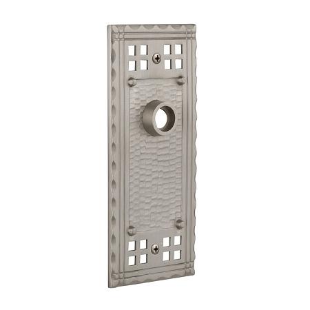 Nostalgic Warehouse Craftsman Plate Without Keyhole Passage Satin Nickel (SN)